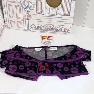 GENGAR Build A Bear Pokémon Jacket Cape NEW